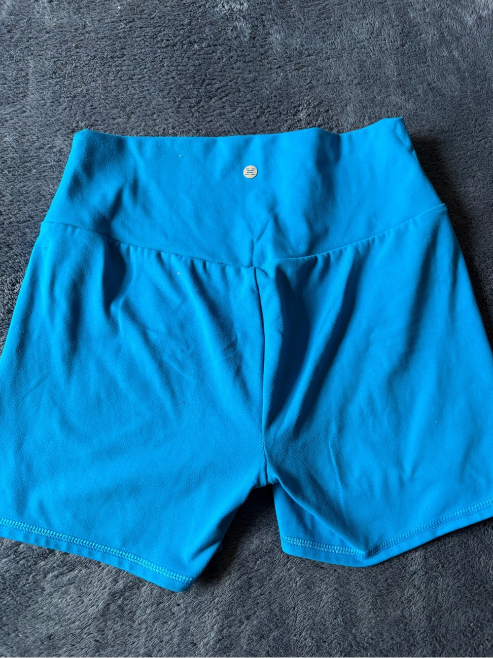 RBX Vibrant Teal High-Waist Bike Shorts - Picture 2 of 3